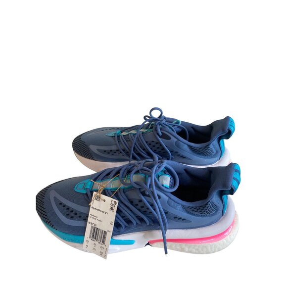 NWT Adidas AlphaBoost V1 Sneakers Women's 10 Crew Blue Lucid Pink - Picture 4 of 15